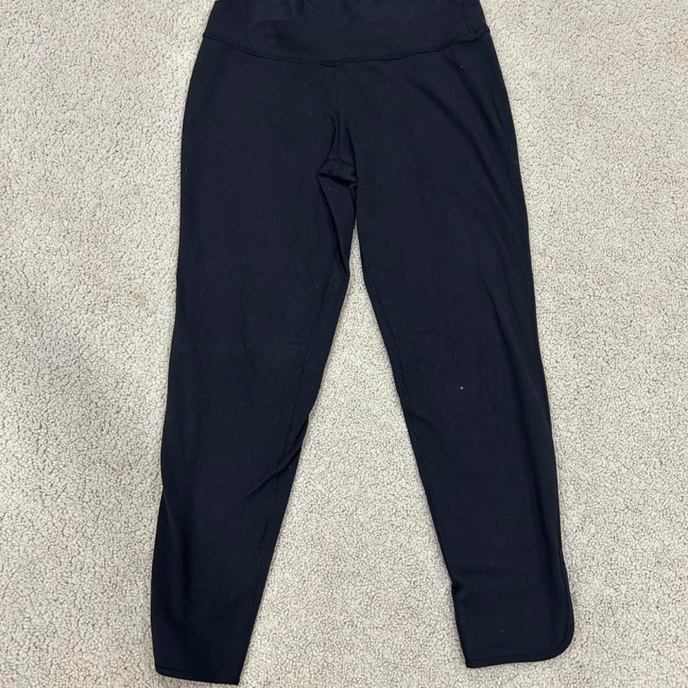 Lululemon Double Waist Band Cropped Leggings Black